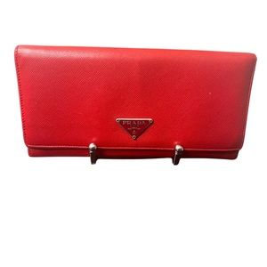 Prada Red Wallet